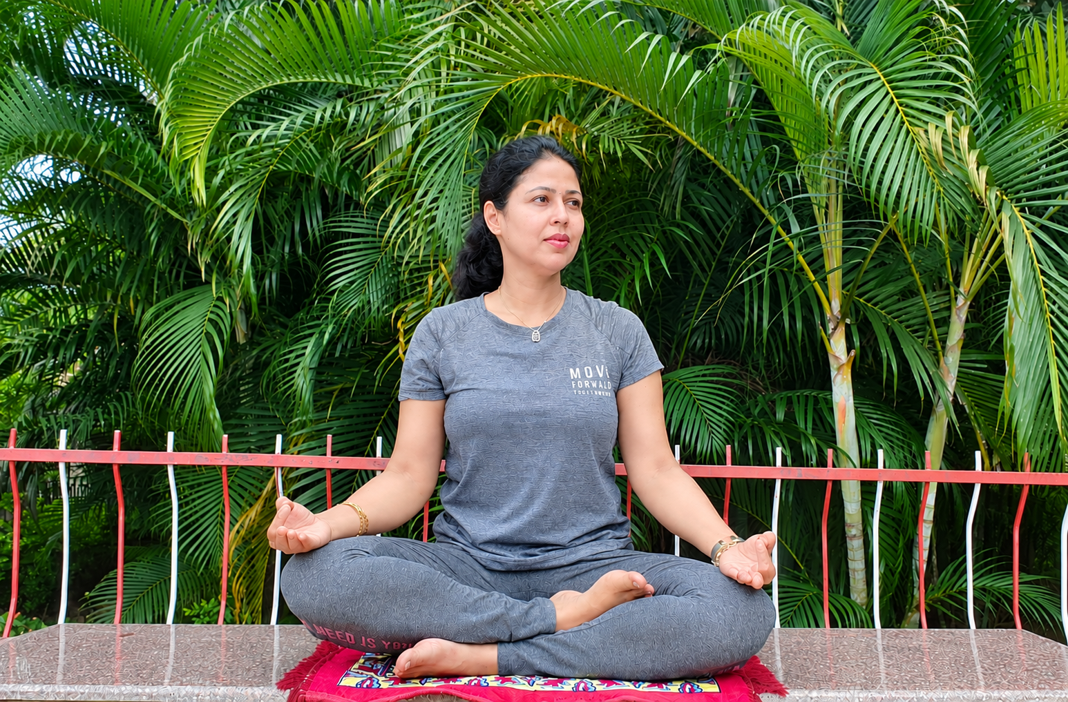 Portrait of Rumana Rab, therapeutic yoga specialist